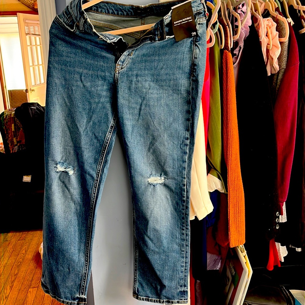 Banana republic high rise straight